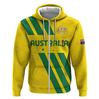 Custom Soccer 2026 Australia Zip Hoodie Socceroos Go Glory