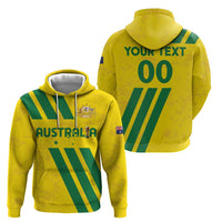 Custom Soccer 2026 Australia Zip Hoodie Socceroos Go Glory