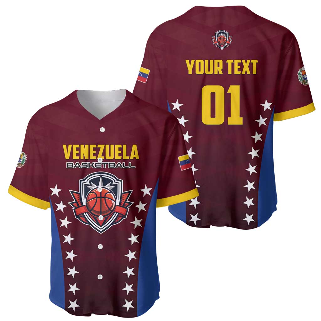 Venezuela Basketball Custom Baseball Jersey La Vinotinto de las alturas