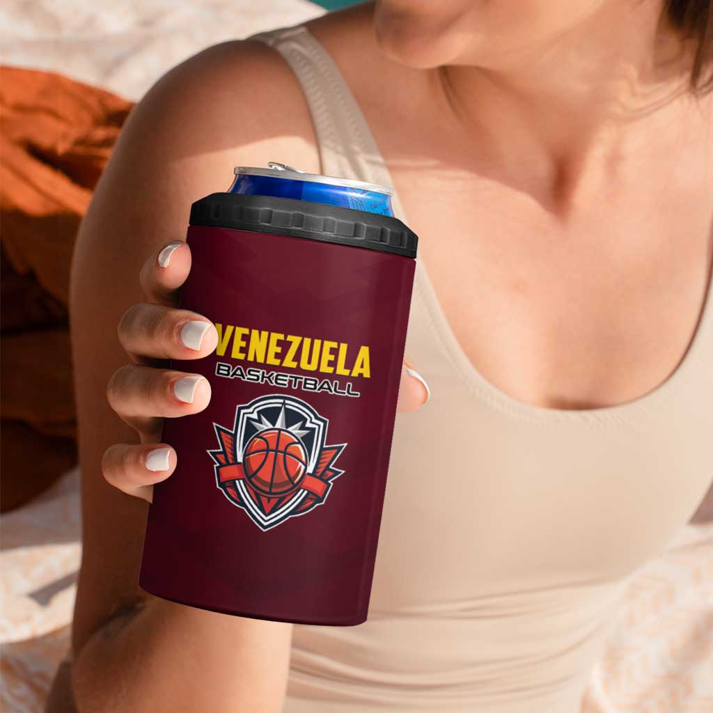 Venezuela Basketball Custom 4 in 1 Can Cooler Tumbler La Vinotinto de las alturas
