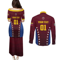 Venezuela Basketball Custom Couples Matching Puletasi and Long Sleeve Button Shirt La Vinotinto de las alturas