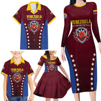 Venezuela Basketball Custom Family Matching Long Sleeve Bodycon Dress and Hawaiian Shirt La Vinotinto de las alturas