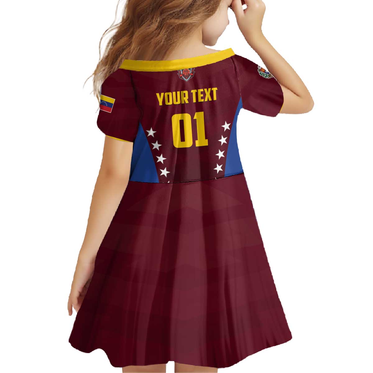 Venezuela Basketball Custom Family Matching Off The Shoulder Long Sleeve Dress and Hawaiian Shirt La Vinotinto de las alturas