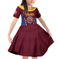 Venezuela Basketball Custom Family Matching Off Shoulder Short Dress and Hawaiian Shirt La Vinotinto de las alturas