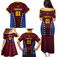 Venezuela Basketball Custom Family Matching Puletasi and Hawaiian Shirt La Vinotinto de las alturas