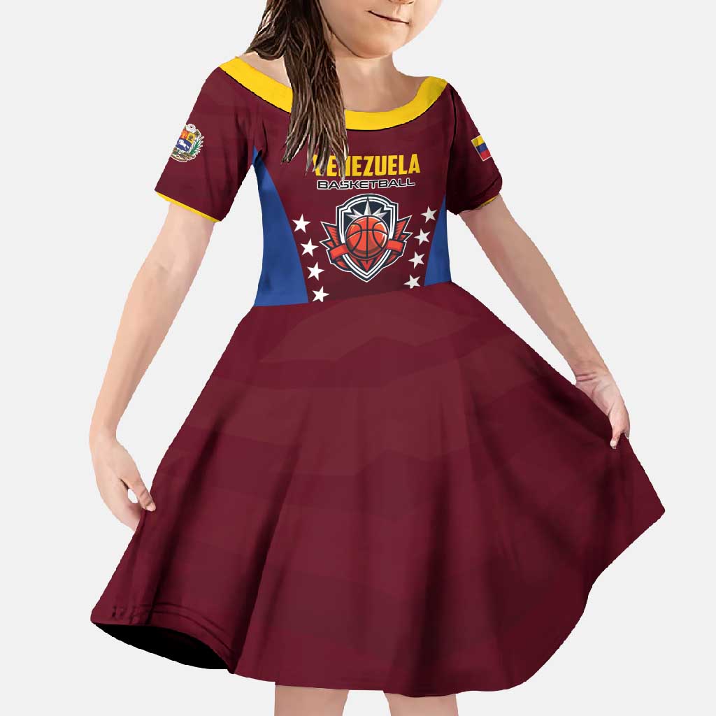 Venezuela Basketball Custom Family Matching Summer Maxi Dress and Hawaiian Shirt La Vinotinto de las alturas