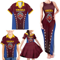 Venezuela Basketball Custom Family Matching Tank Maxi Dress and Hawaiian Shirt La Vinotinto de las alturas