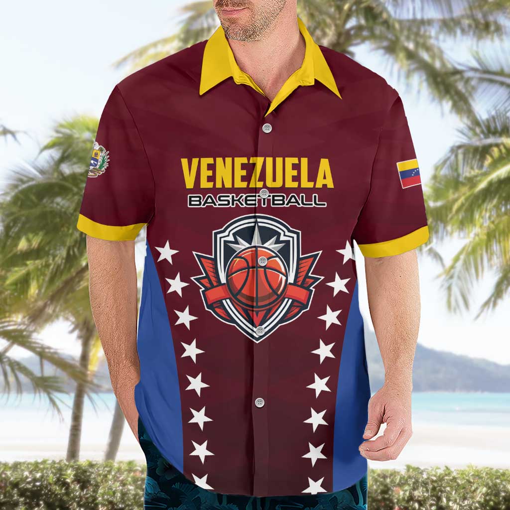 Venezuela Basketball Custom Hawaiian Shirt La Vinotinto de las alturas