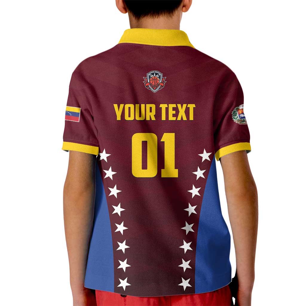 Venezuela Basketball Custom Kid Polo Shirt La Vinotinto de las alturas