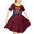 Venezuela Basketball Custom Kid Short Sleeve Dress La Vinotinto de las alturas