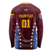 Venezuela Basketball Custom Long Sleeve Shirt La Vinotinto de las alturas