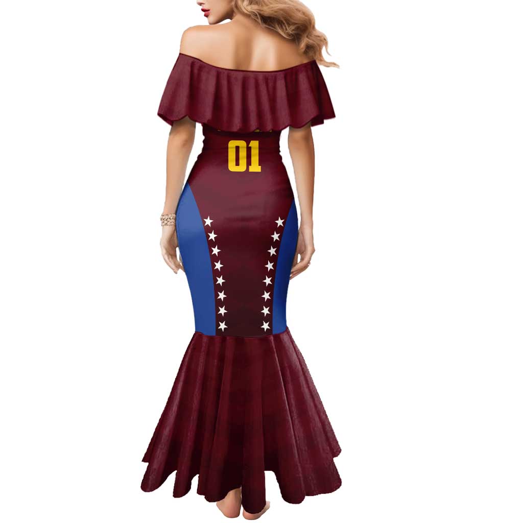 Venezuela Basketball Custom Mermaid Dress La Vinotinto de las alturas