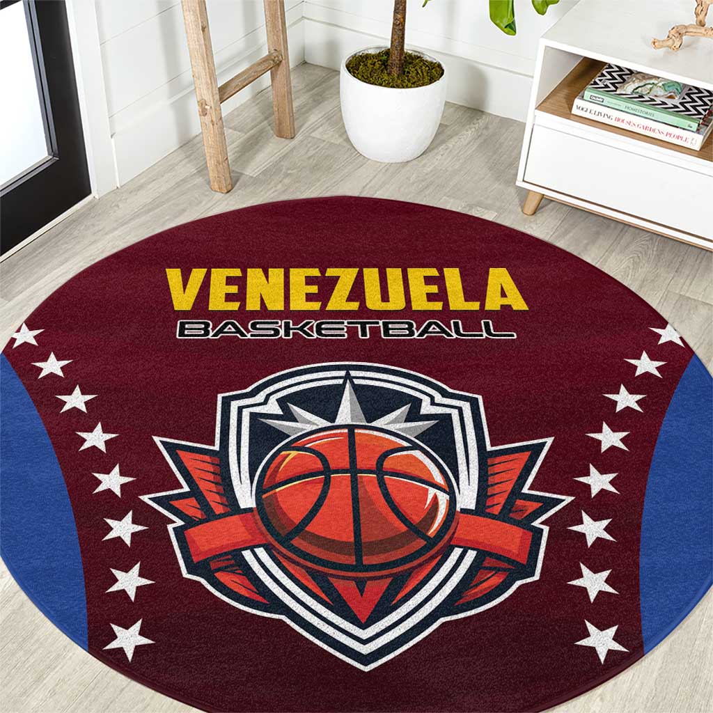 Venezuela Basketball Round Carpet La Vinotinto de las alturas