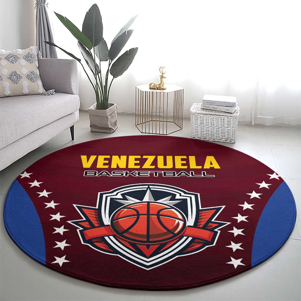 Venezuela Basketball Round Carpet La Vinotinto de las alturas