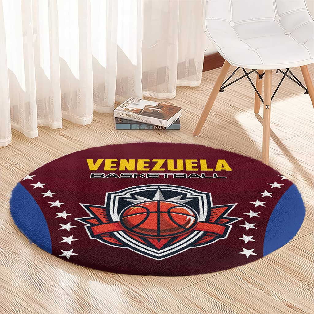 Venezuela Basketball Round Carpet La Vinotinto de las alturas