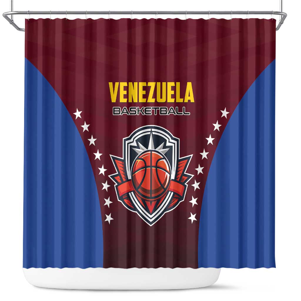 Venezuela Basketball Shower Curtain La Vinotinto de las alturas