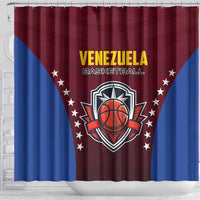 Venezuela Basketball Shower Curtain La Vinotinto de las alturas