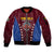Venezuela Basketball Custom Sleeve Zip Bomber Jacket La Vinotinto de las alturas