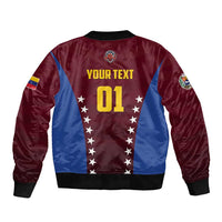 Venezuela Basketball Custom Sleeve Zip Bomber Jacket La Vinotinto de las alturas
