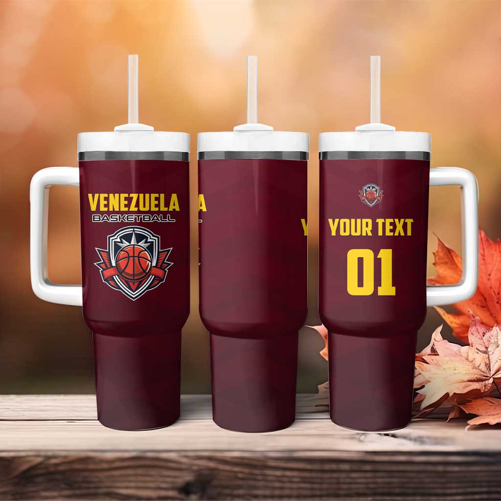 Venezuela Basketball Custom Tumbler With Handle La Vinotinto de las alturas