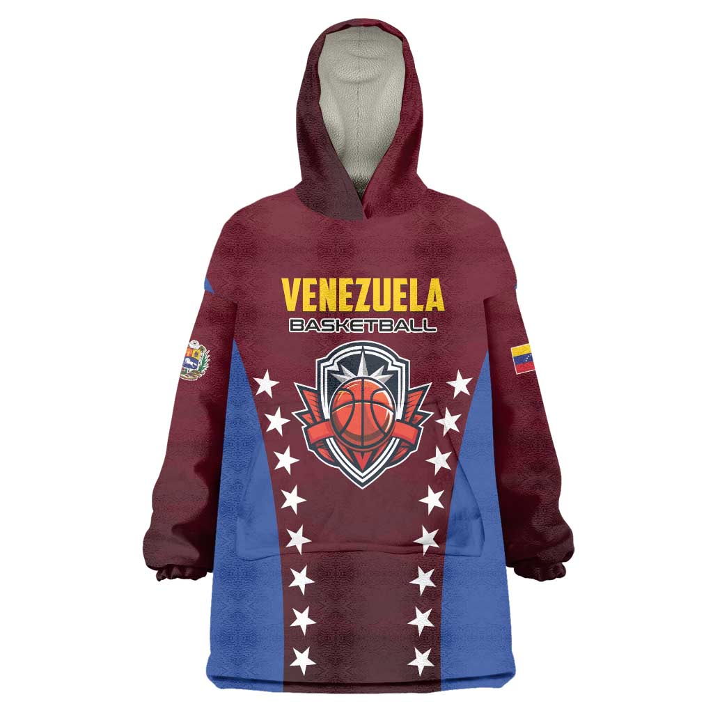 Venezuela Basketball Custom Wearable Blanket Hoodie La Vinotinto de las alturas