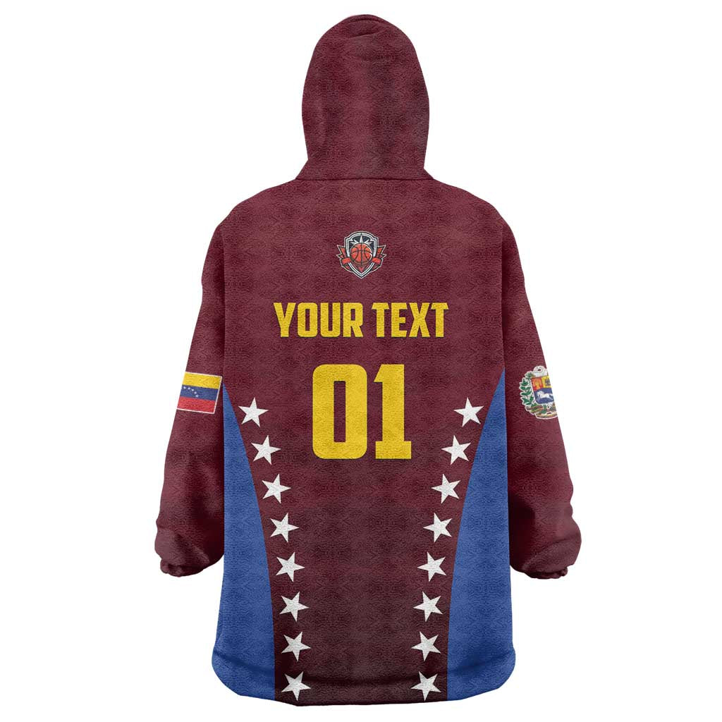 Venezuela Basketball Custom Wearable Blanket Hoodie La Vinotinto de las alturas