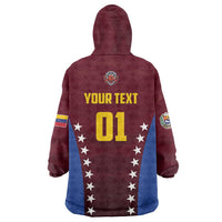 Venezuela Basketball Custom Wearable Blanket Hoodie La Vinotinto de las alturas