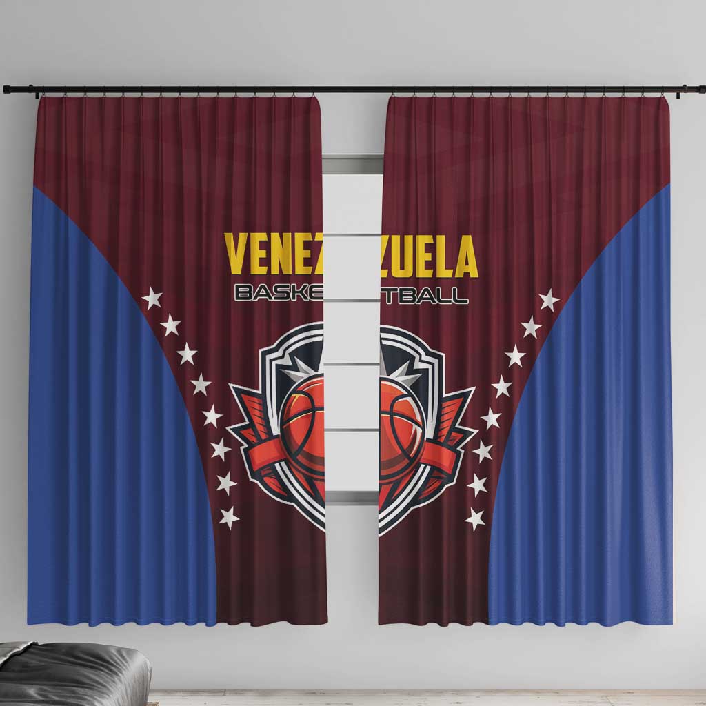 Venezuela Basketball Window Curtain La Vinotinto de las alturas