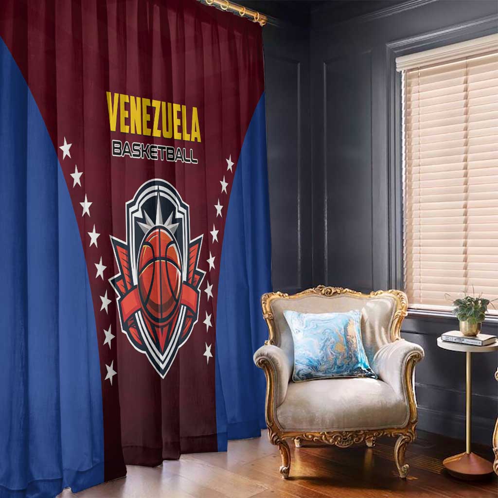 Venezuela Basketball Window Curtain La Vinotinto de las alturas