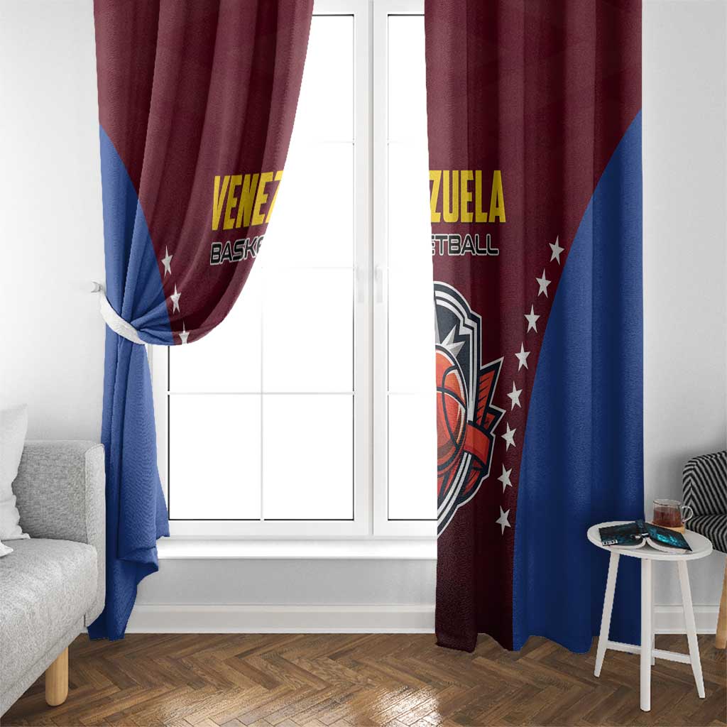 Venezuela Basketball Window Curtain La Vinotinto de las alturas