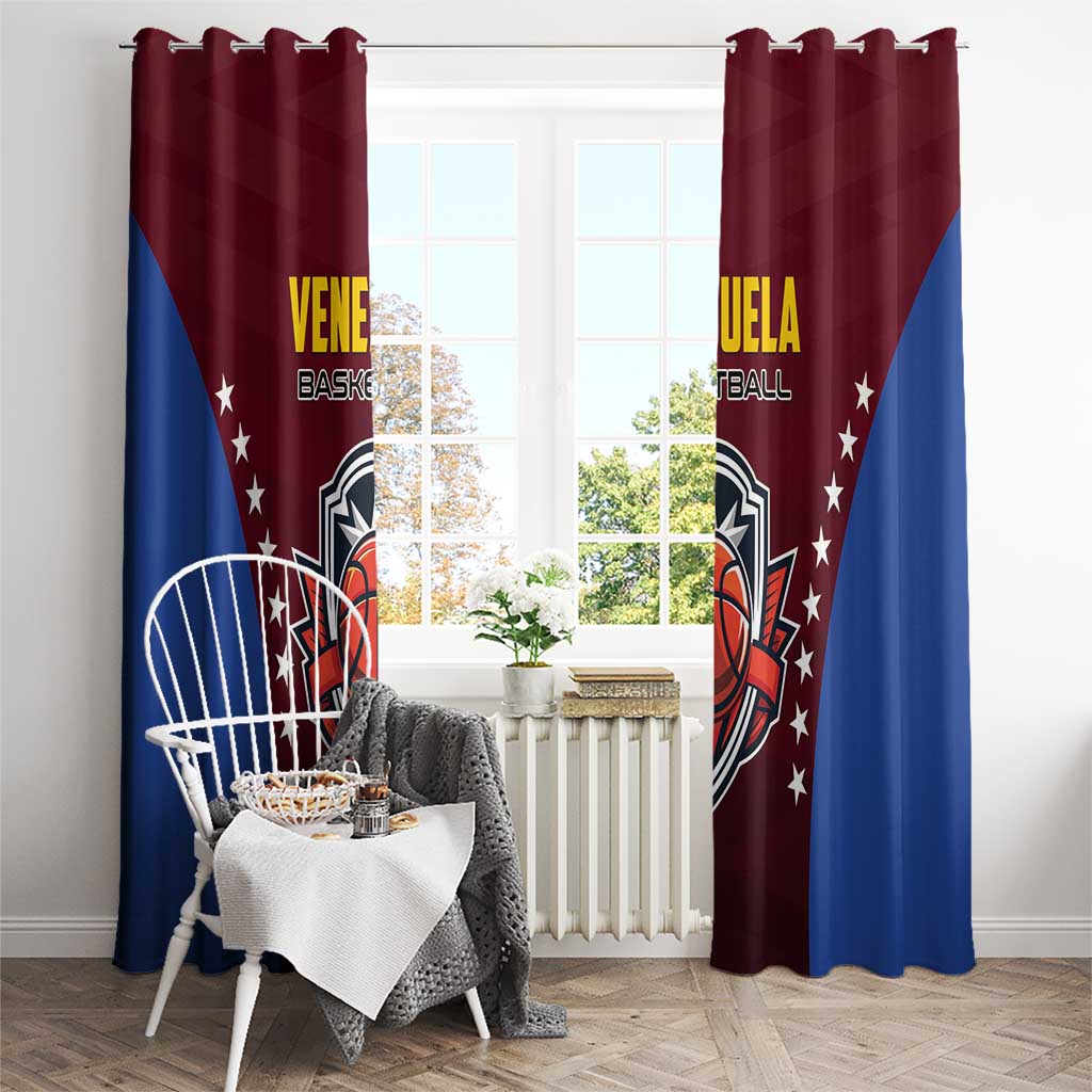 Venezuela Basketball Window Curtain La Vinotinto de las alturas