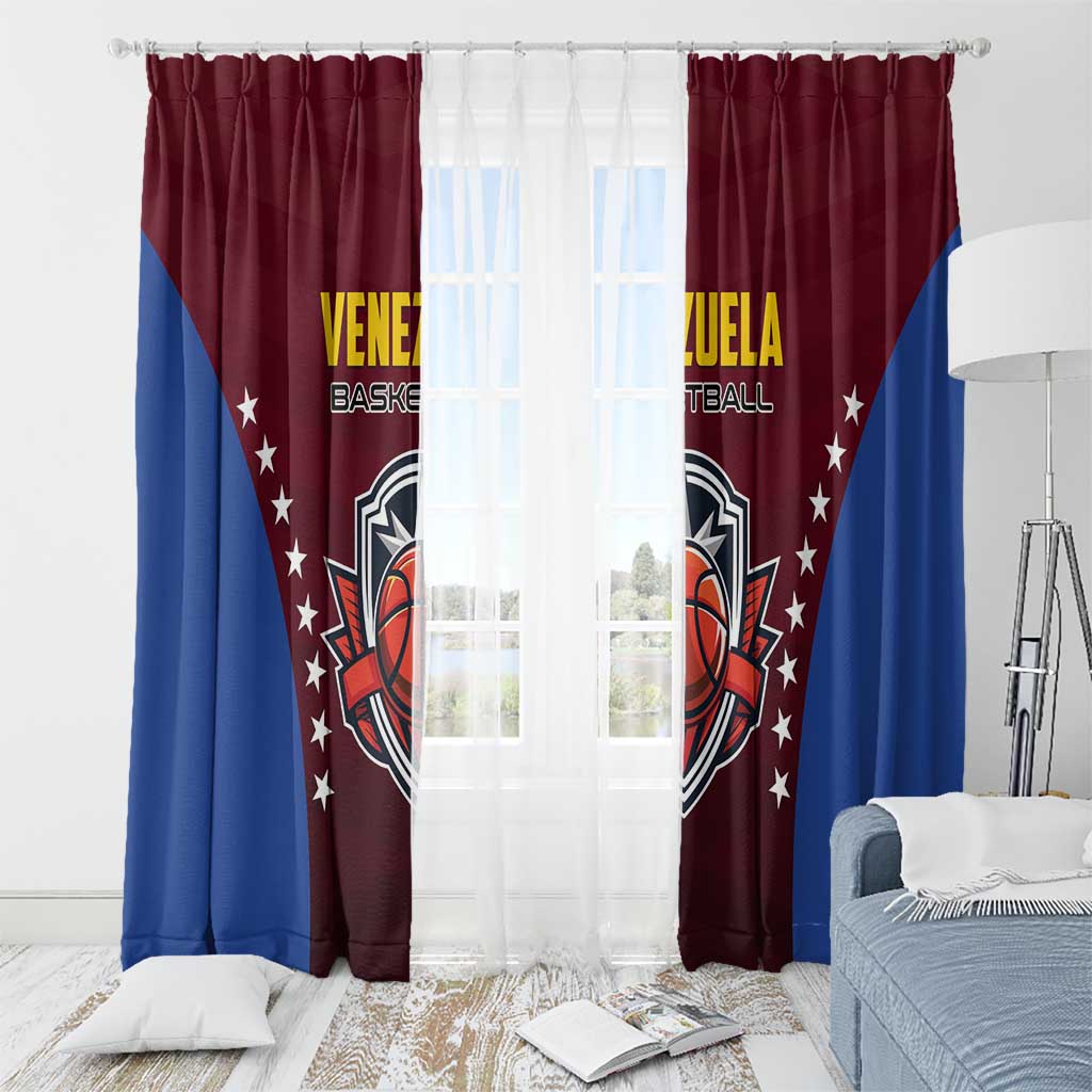 Venezuela Basketball Window Curtain La Vinotinto de las alturas