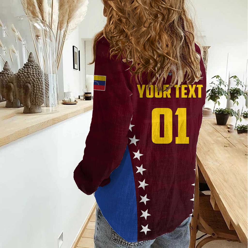 Venezuela Basketball Custom Women Casual Shirt La Vinotinto de las alturas