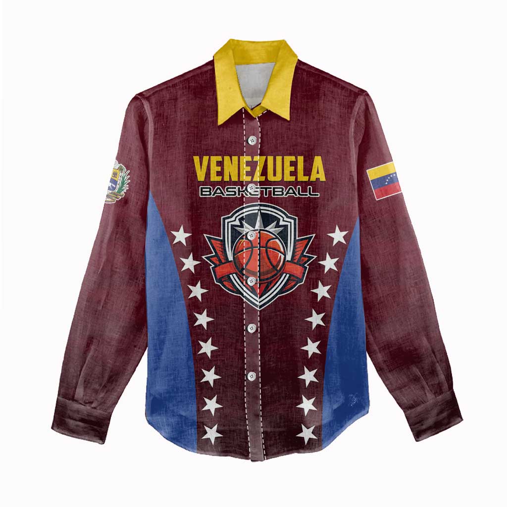 Venezuela Basketball Custom Women Casual Shirt La Vinotinto de las alturas