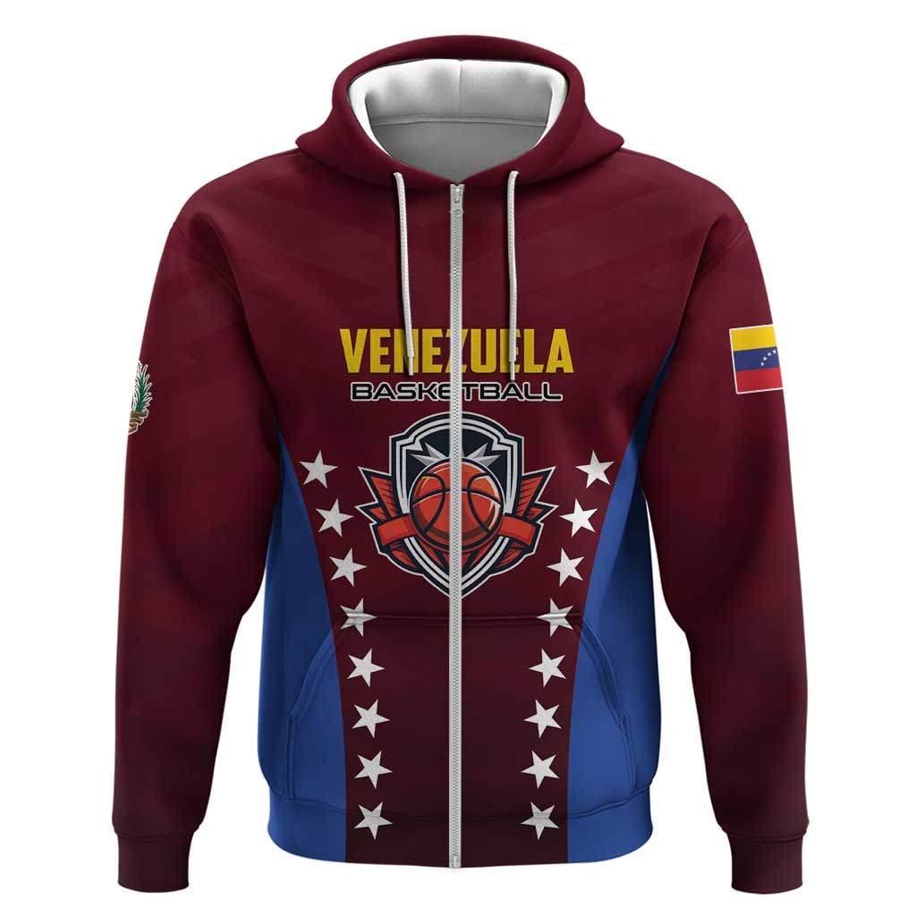 Venezuela Basketball Custom Zip Hoodie La Vinotinto de las alturas