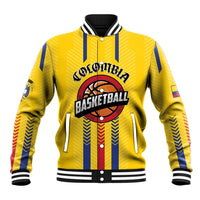 Colombia Basketball Custom Baseball Jacket Vamos Colombiana