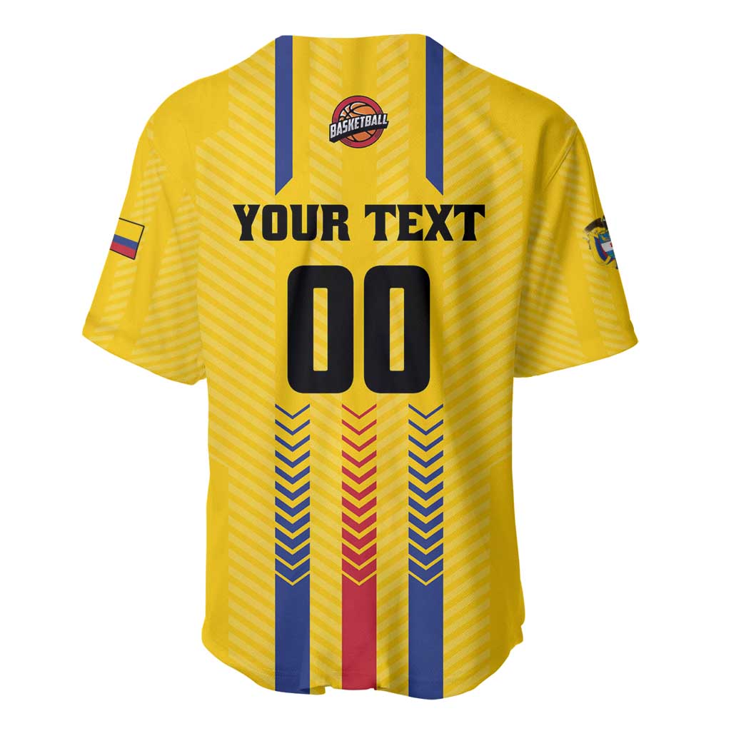 Colombia Basketball Custom Baseball Jersey Vamos Colombiana