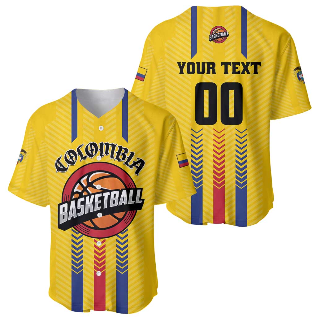 Colombia Basketball Custom Baseball Jersey Vamos Colombiana