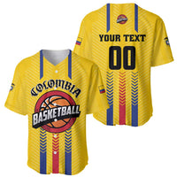 Colombia Basketball Custom Baseball Jersey Vamos Colombiana