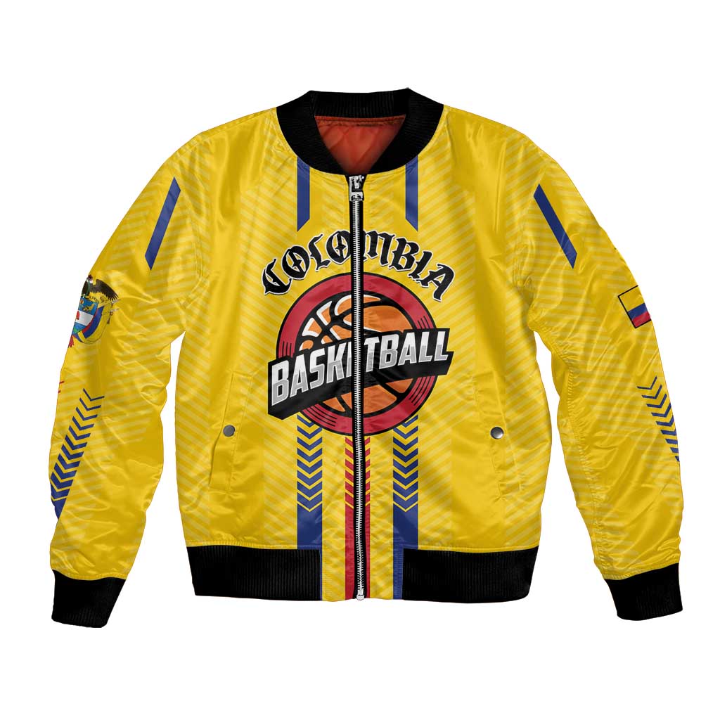 Colombia Basketball Custom Bomber Jacket Vamos Colombiana
