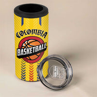 Colombia Basketball Custom 4 in 1 Can Cooler Tumbler Vamos Colombiana