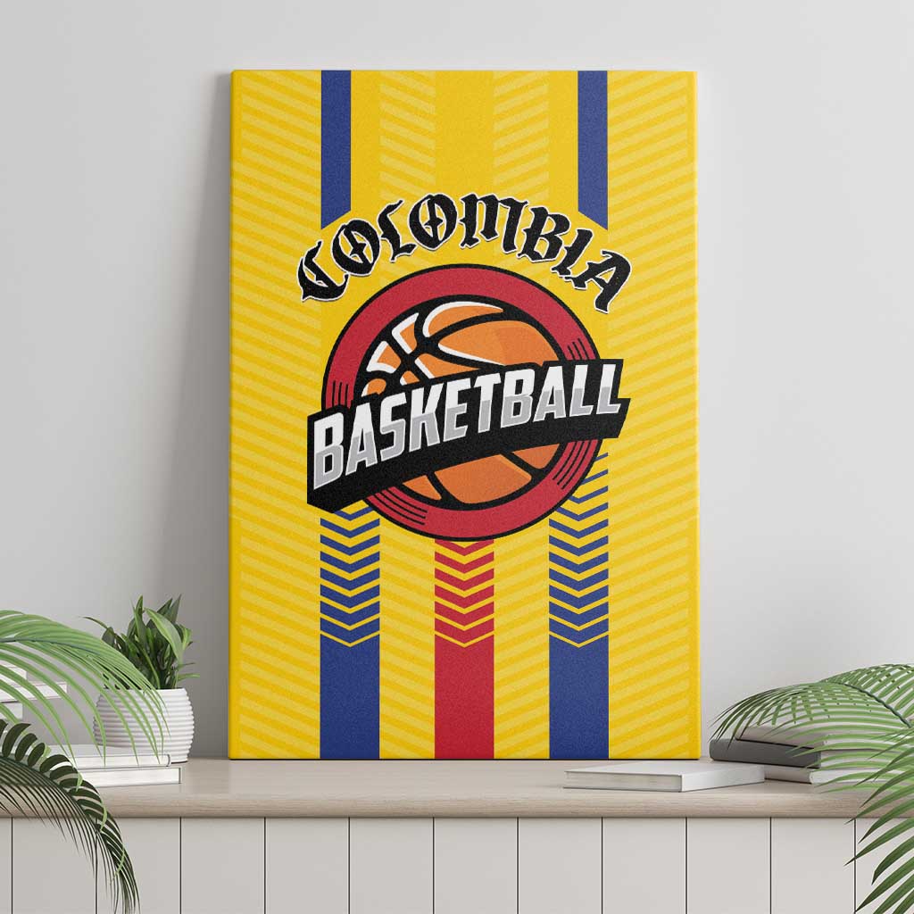 Colombia Basketball Canvas Wall Art Vamos Colombiana