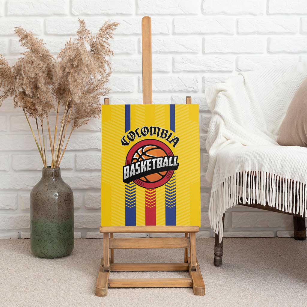 Colombia Basketball Canvas Wall Art Vamos Colombiana