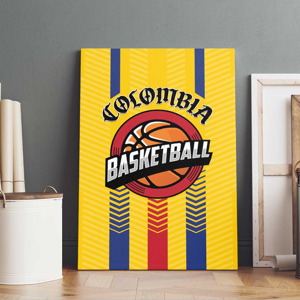 Colombia Basketball Canvas Wall Art Vamos Colombiana