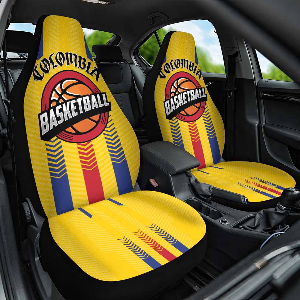 Colombia Basketball Car Seat Cover Vamos Colombiana