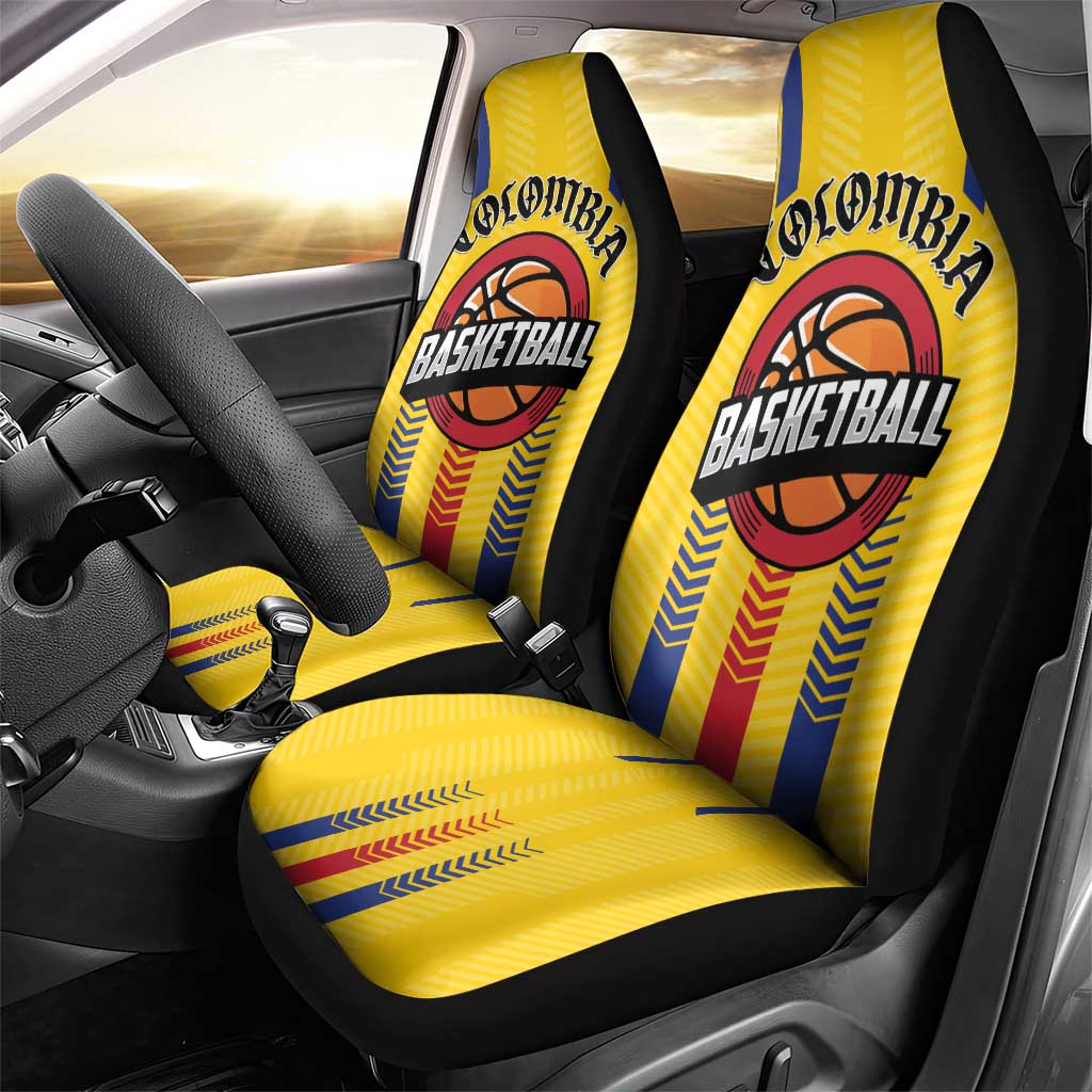 Colombia Basketball Car Seat Cover Vamos Colombiana