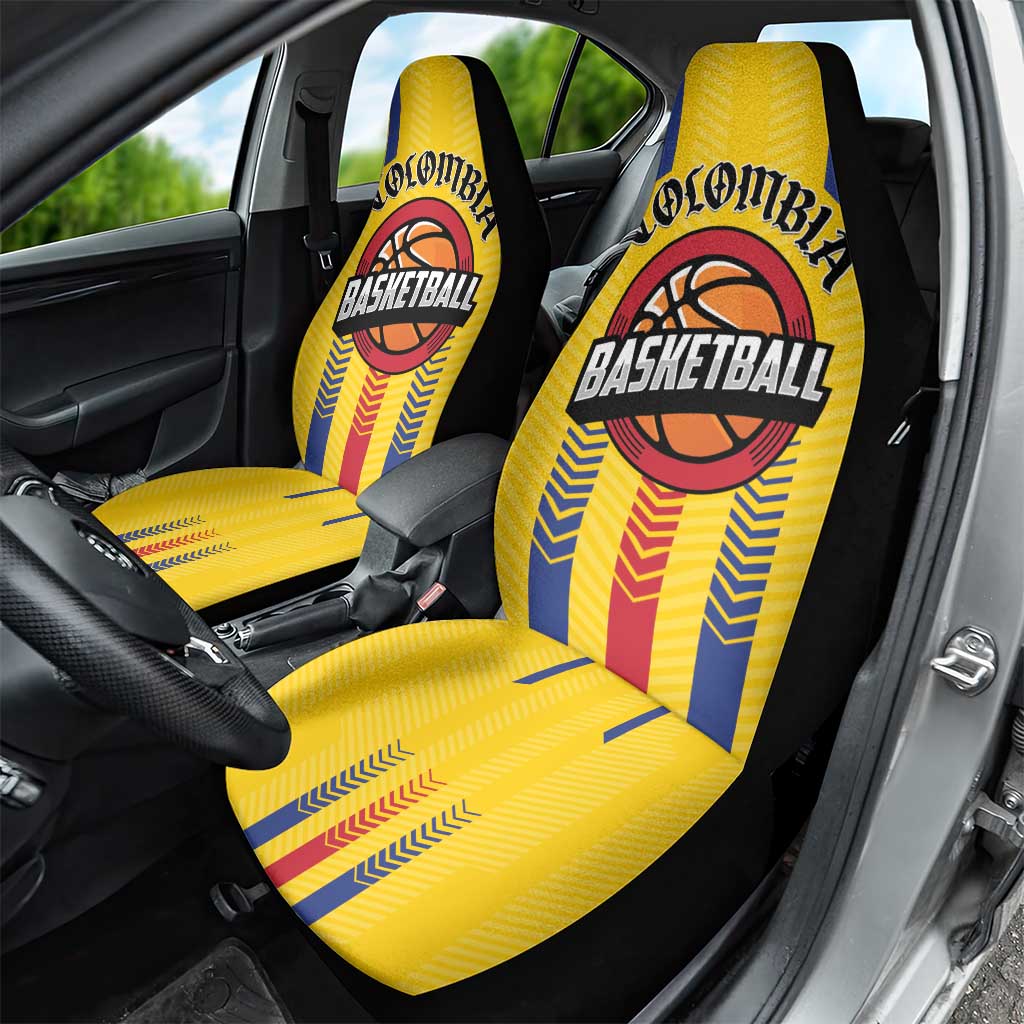 Colombia Basketball Car Seat Cover Vamos Colombiana