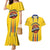 Colombia Basketball Custom Couples Matching Mermaid Dress and Hawaiian Shirt Vamos Colombiana