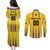 Colombia Basketball Custom Couples Matching Puletasi and Long Sleeve Button Shirt Vamos Colombiana