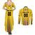 Colombia Basketball Custom Couples Matching Summer Maxi Dress and Long Sleeve Button Shirt Vamos Colombiana